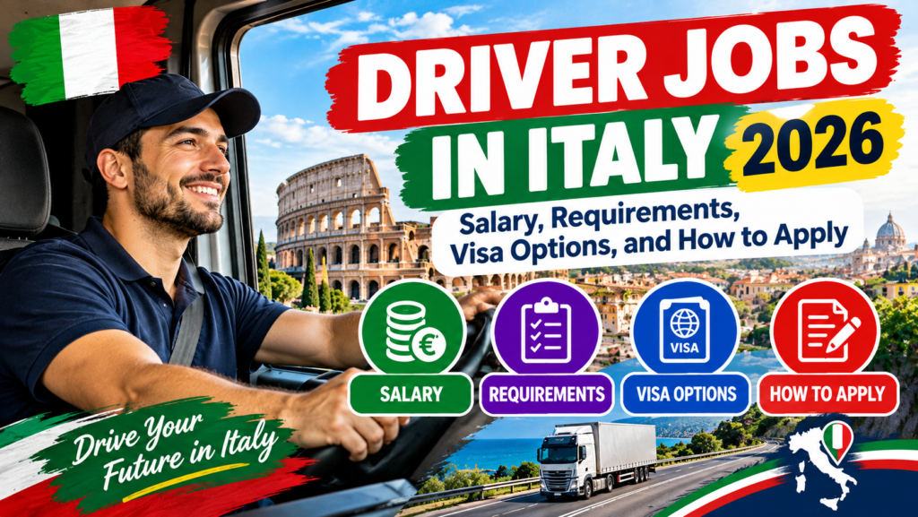Driver Jobs in Italy 2026